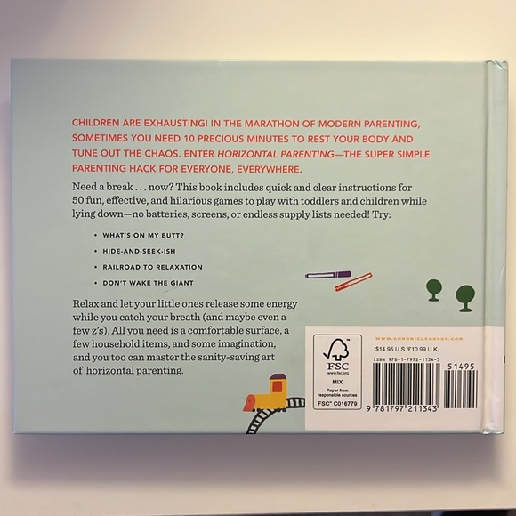 HORIZONTAL PARENTING hardcover book - Picture 2 of 4
